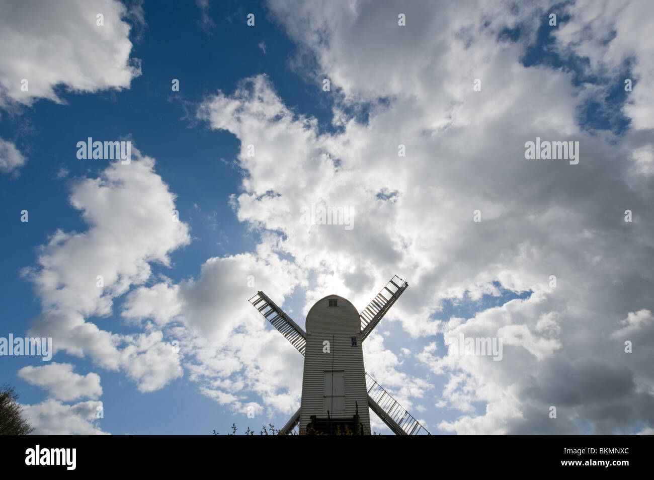 working post windmill in Mountnessing, Essex, England, United Kingdom Stock Photo