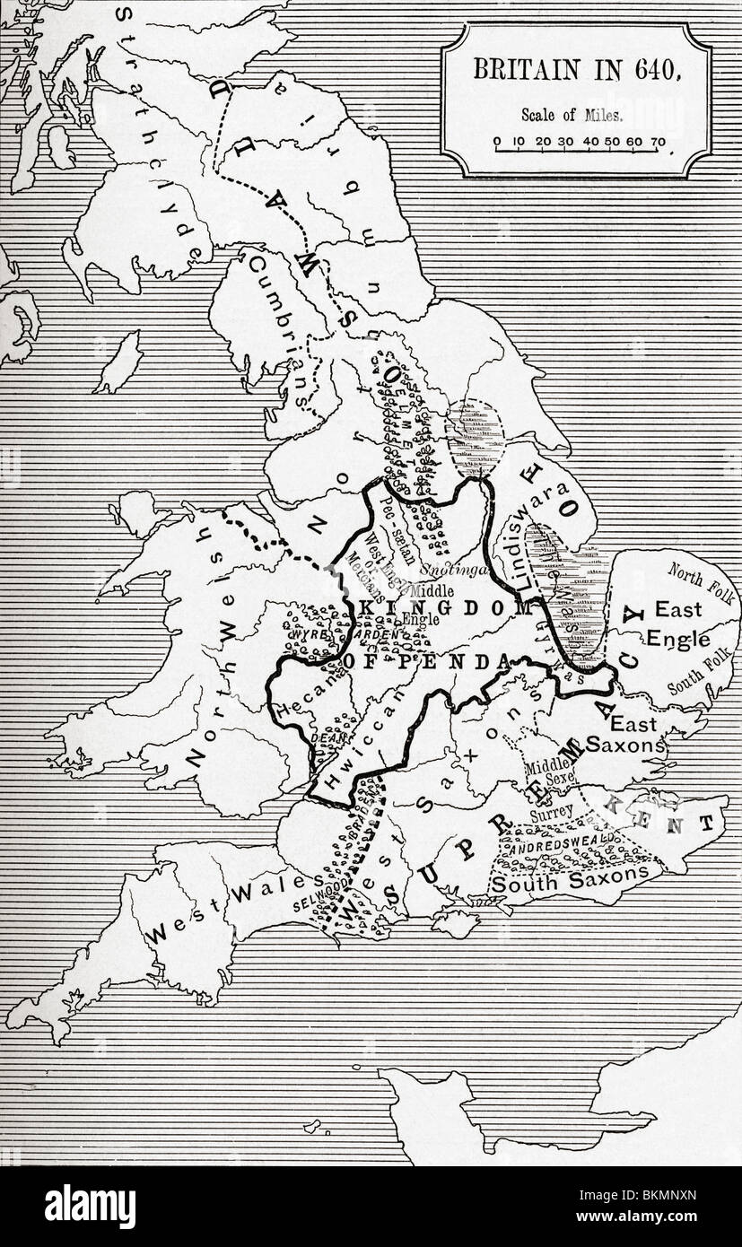 Map Of Britain In 640 The Northumbrian Kingdom 5 To 685 Stock Photo Alamy Map Of Britain In 640 The Northumbrian Kingdom 5 To 685 Stock Photo Alamy