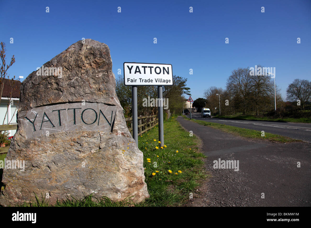 Yatton in North Somerset. Stock Photo