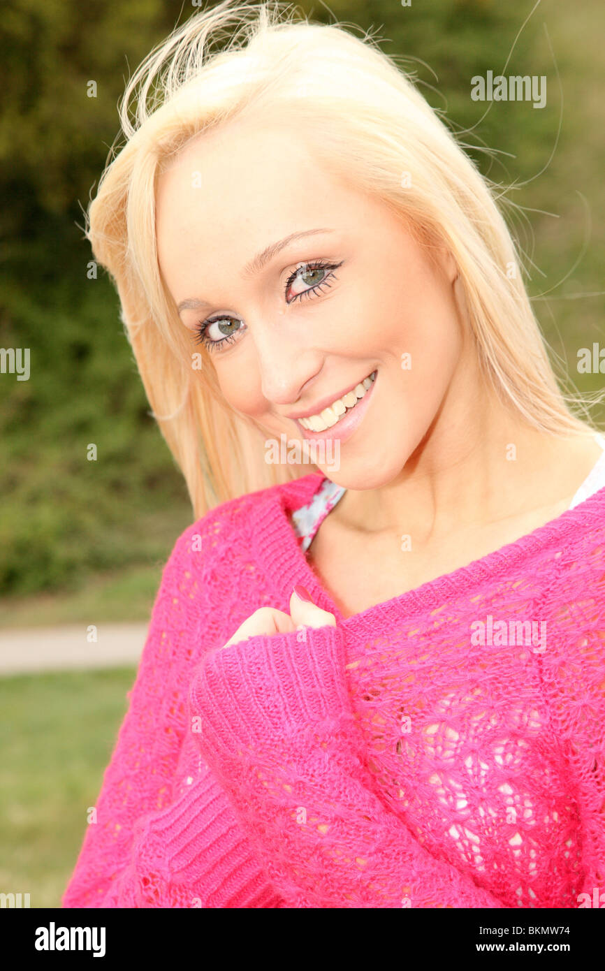 Blonde 18 year old girl hi-res stock photography and images - Alamy