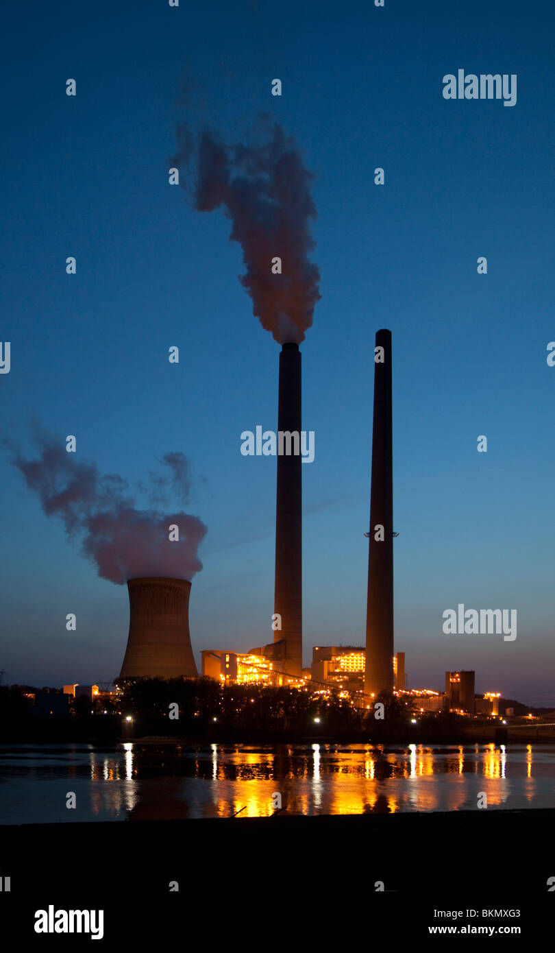 Mountaineer Power Plant Stock Photo Alamy