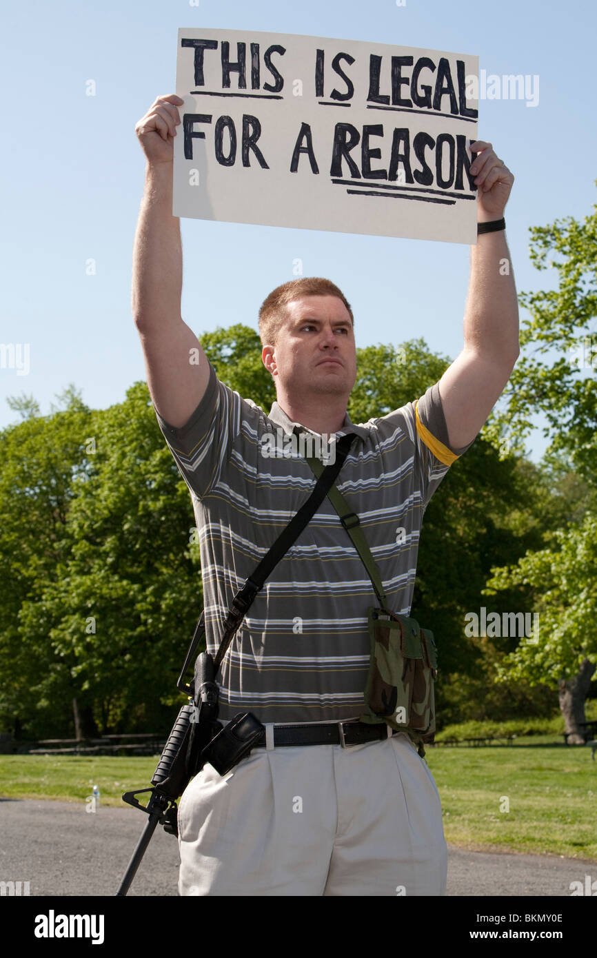 Daniel Almond at Pro-Gun Rally Stock Photo