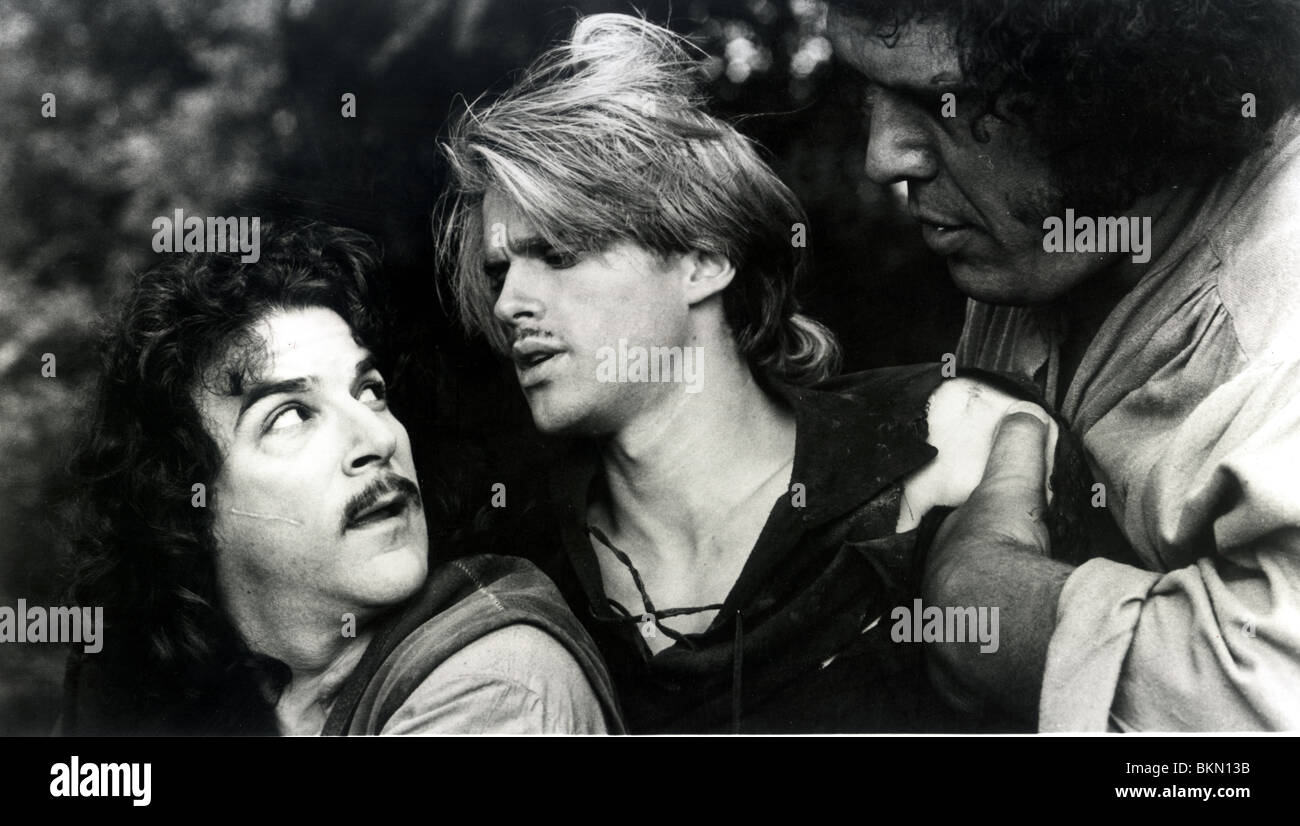 THE PRINCESS BRIDE (1987) MANDY PATINKIN, CARY ELWES, ANDRE THE GIANT PRB 005 P Stock Photo