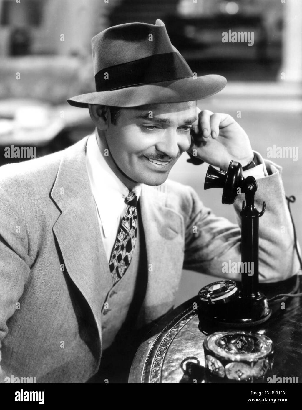 SARATOGA -1937 CLARK GABLE Stock Photo