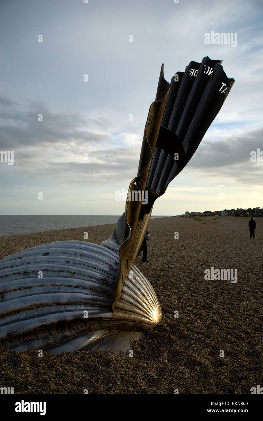 Maggie Hamblin Shell Sculpture Aldeburgh Suffolk UK Beach Sea Front Stock Photo Alamy