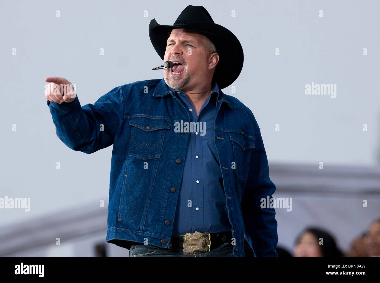 Garth Brooks performs at the We Are One Concert. Stock Photo