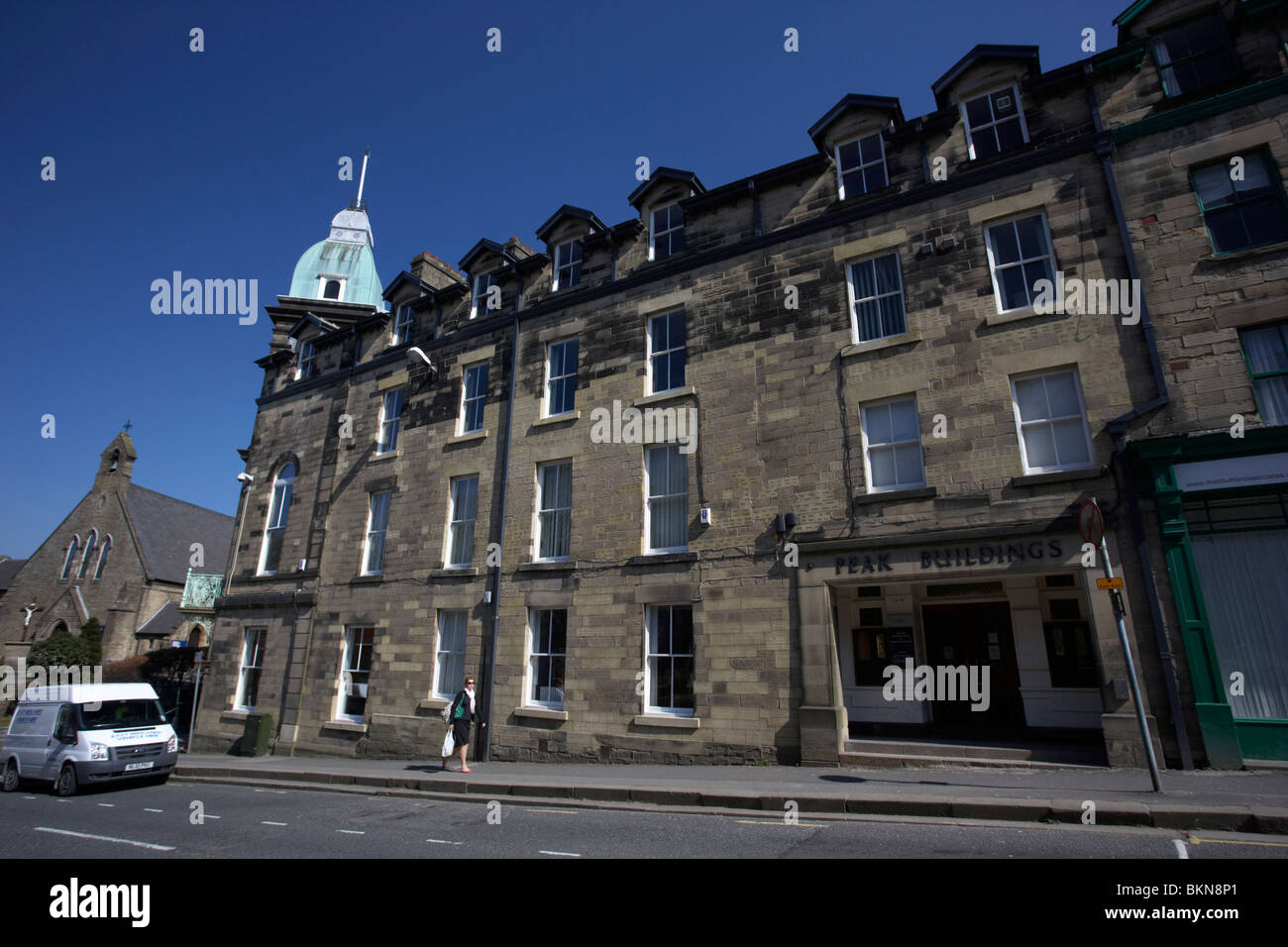 peak buildings housing the high peak magistrates court Buxton Derbyshire England UK Stock Photo