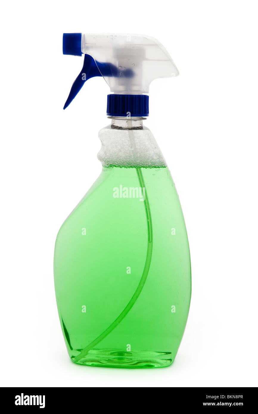 Spray Bottle with white background Stock Photo - Alamy