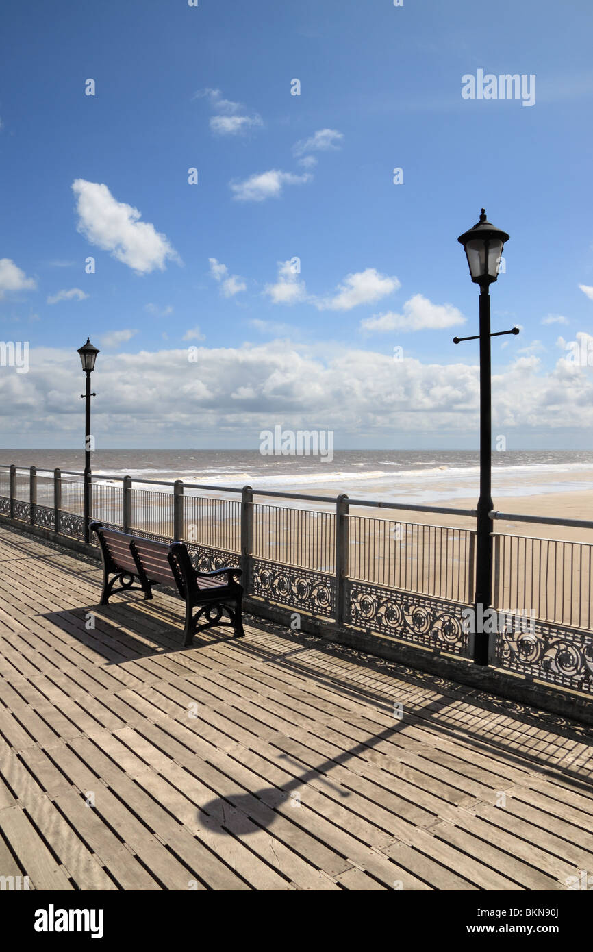 The Pier at Skegness in Lincolnshire, was built in 1881 Stock Photo