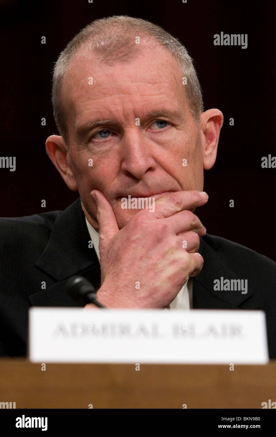 National Intelligence Director Dennis Blair. Stock Photo