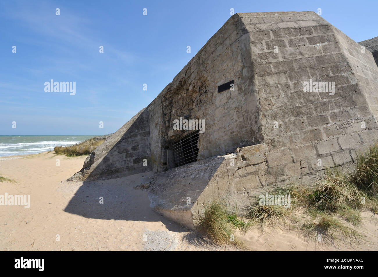 The Second World War Two bunker Cosy's pillbox at Juno Beach
