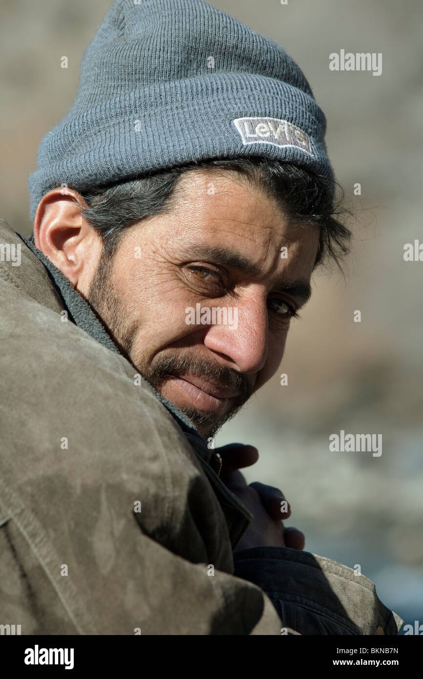 Cool looking guy in a Levis beanie in Northern Pakistan Stock Photo - Alamy