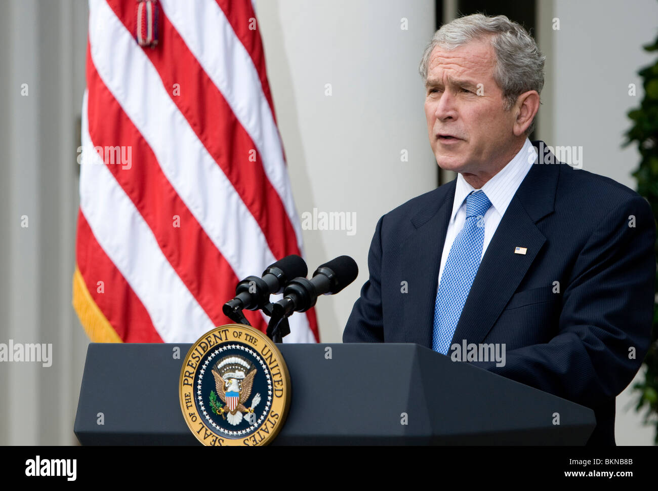 President George W. Bush. Stock Photo