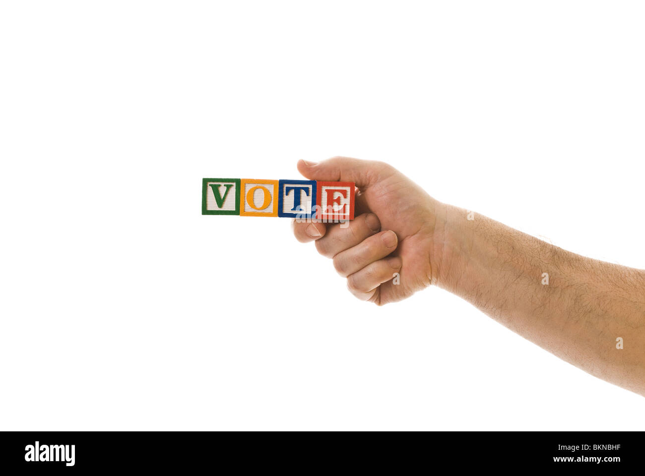 Spell Vote Cast your vote word Cut Out Stock Images & Pictures - Alamy