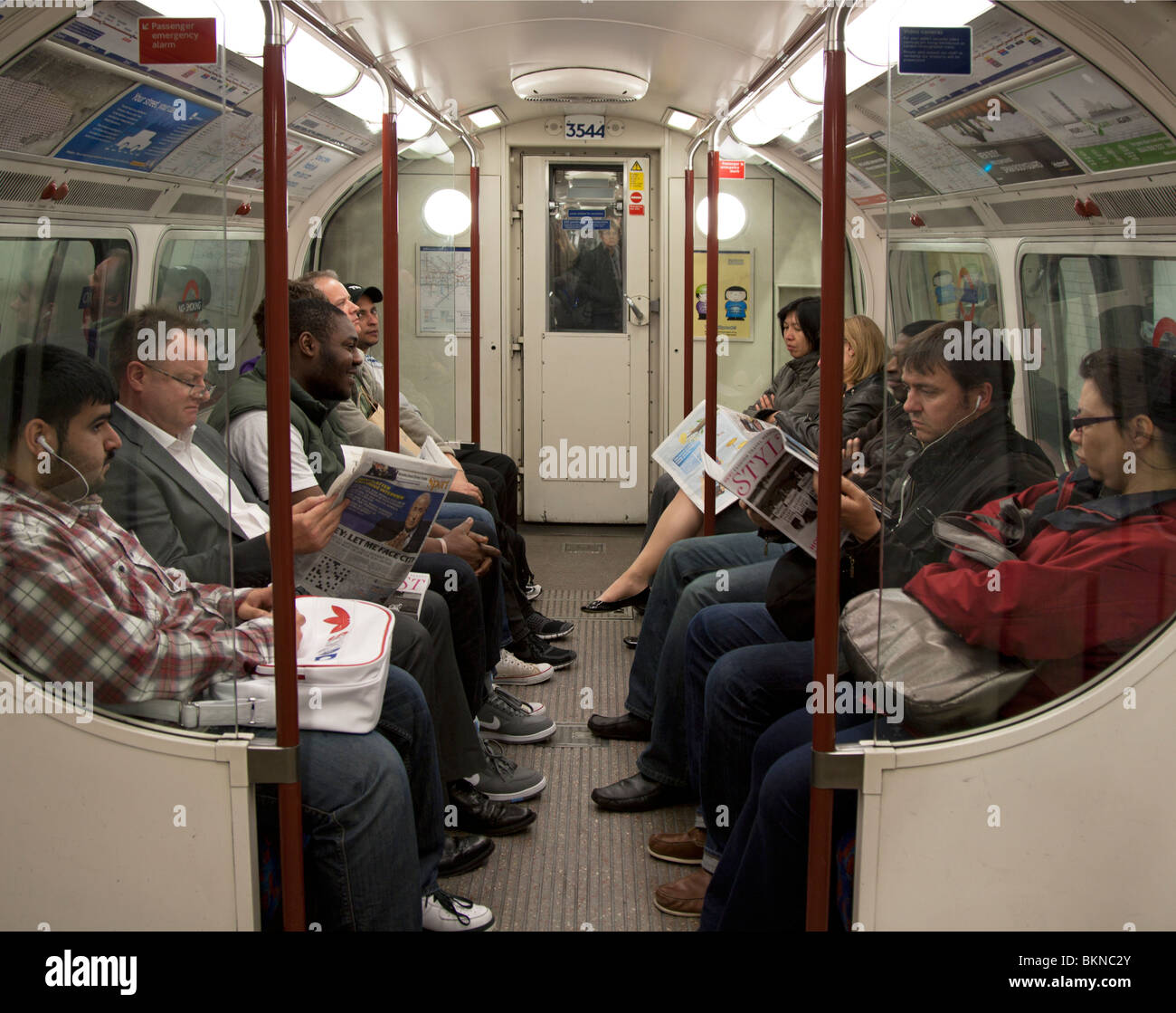 Bakerloo Line London Underground Train Stock Photo