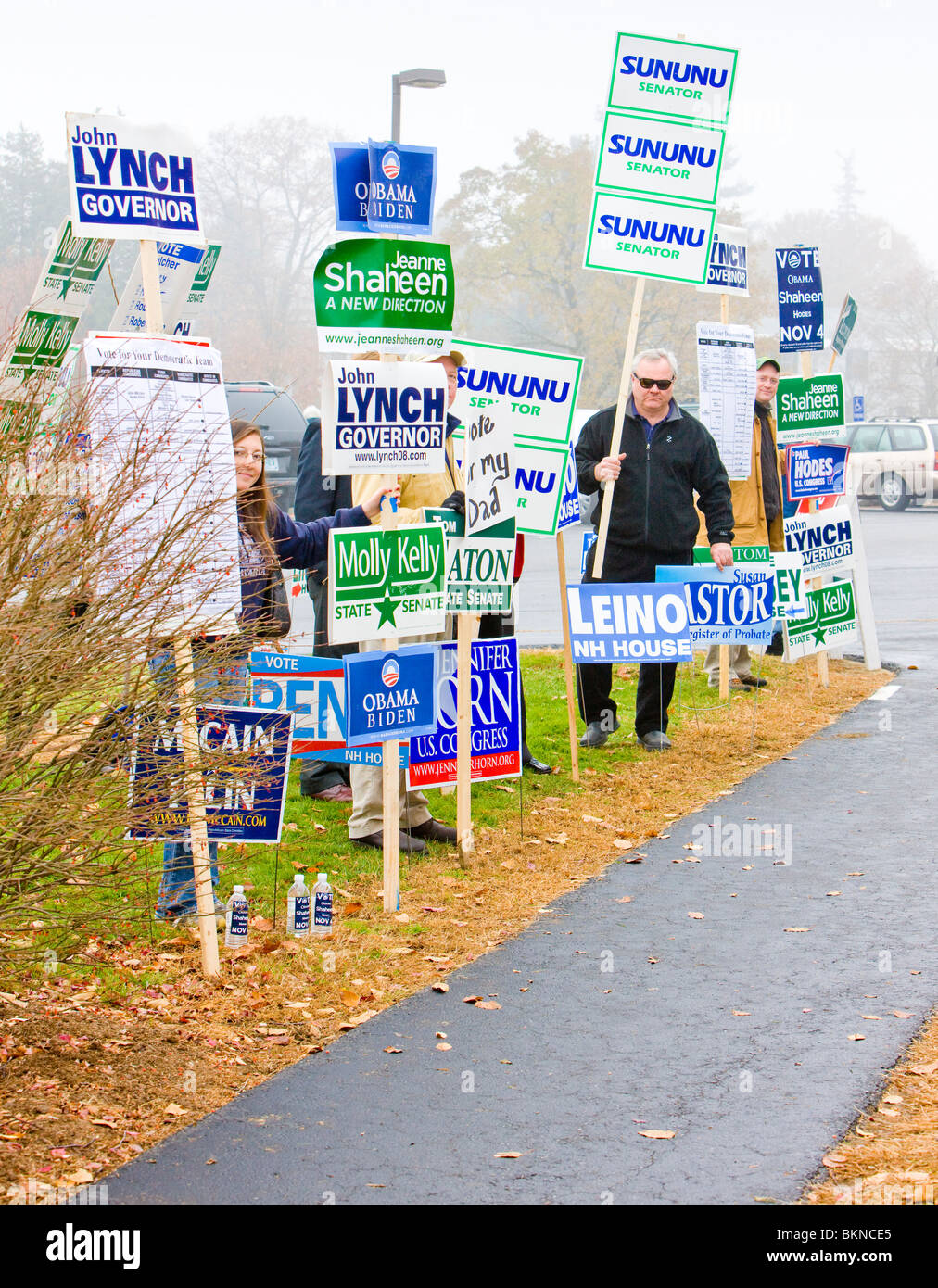 election in 2008, Keene, New Hampshire, USA Stock Photo