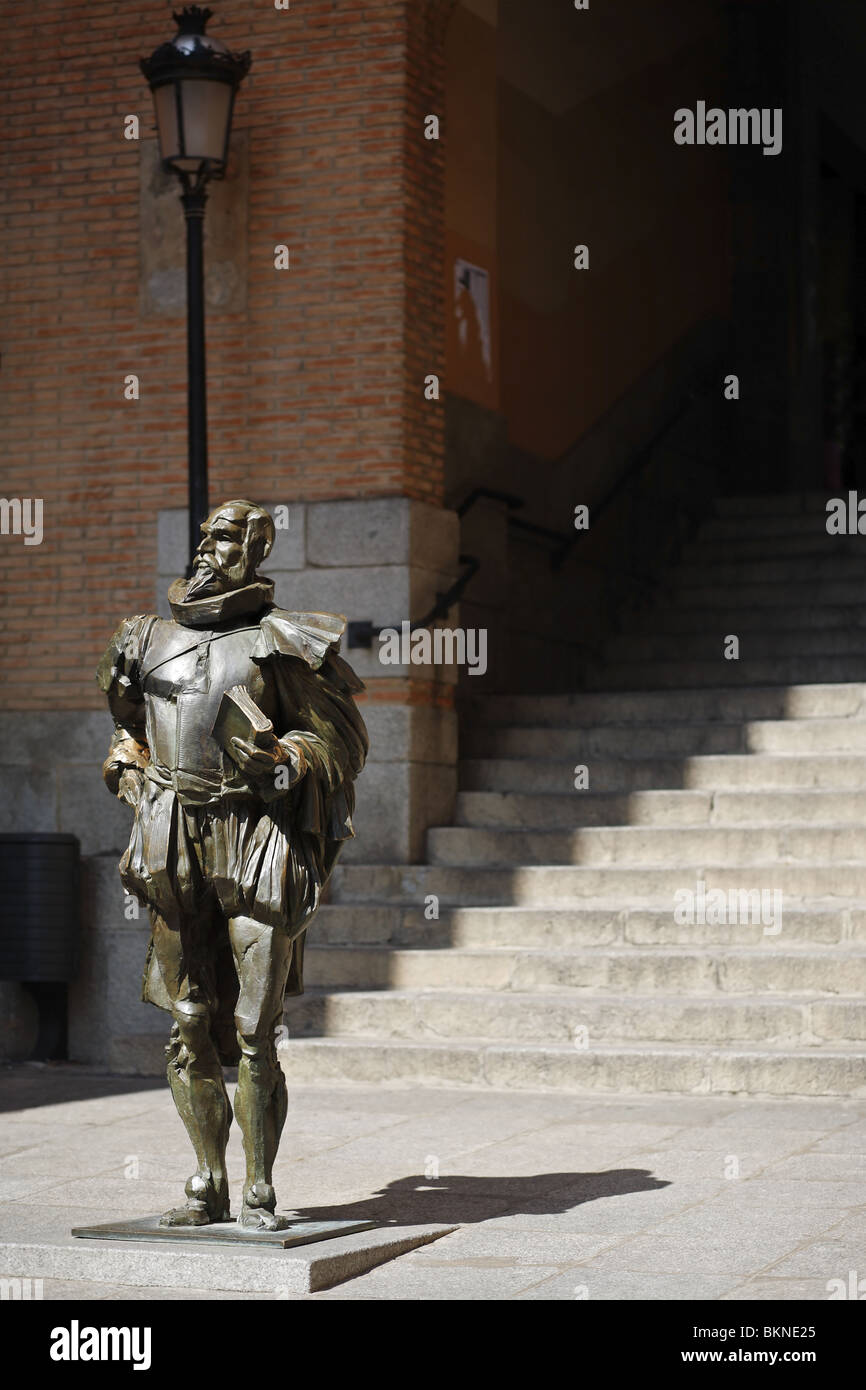 Miguel de Cervantes statue, Toledo, Spain Stock Photo Alamy