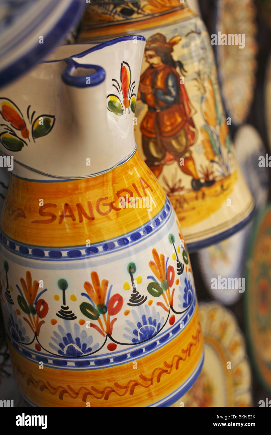 Pottery for sale, Toledo, Spain Stock Photo Alamy