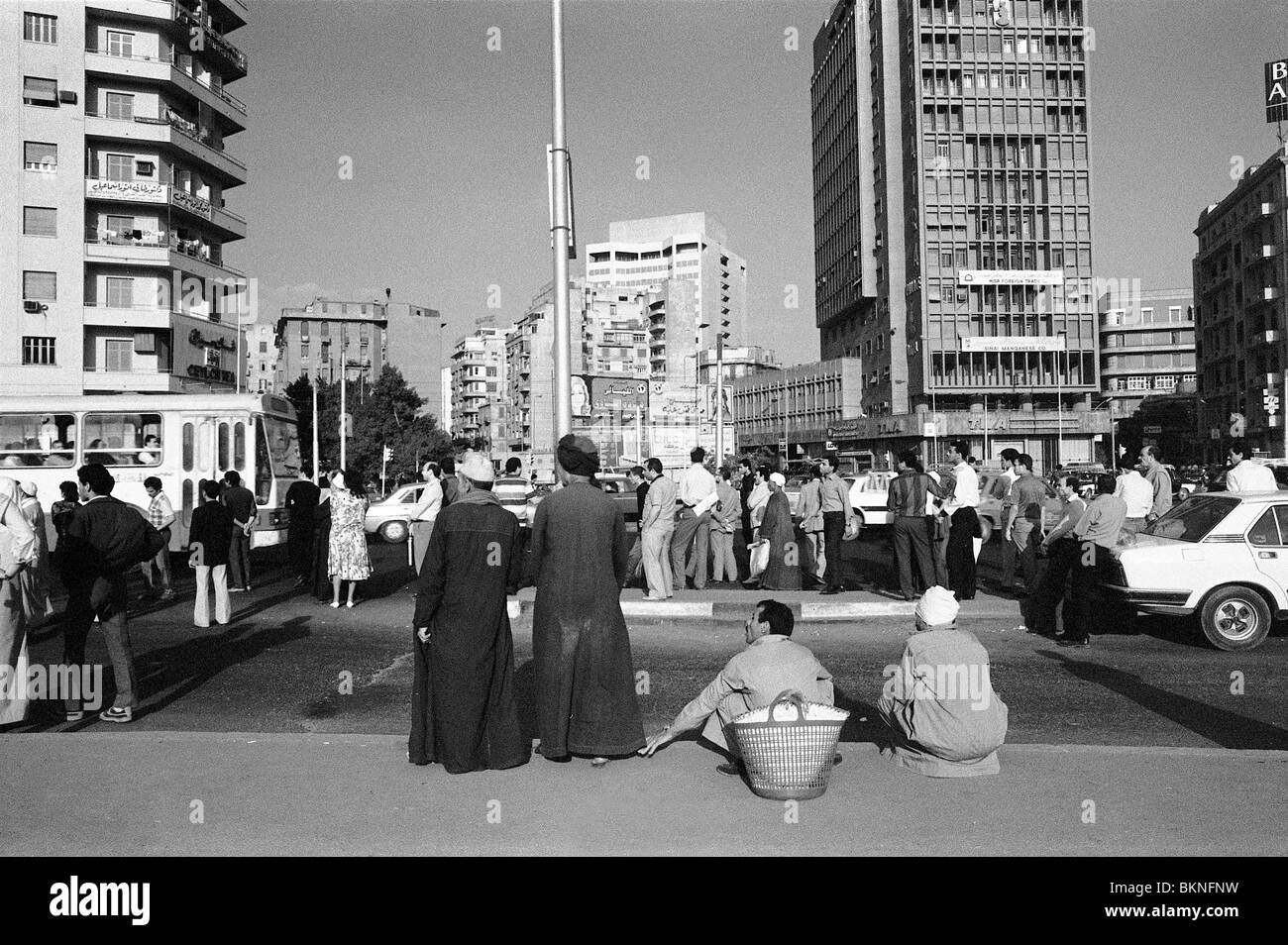 Cairo street crowd Black and White Stock Photos & Images - Alamy