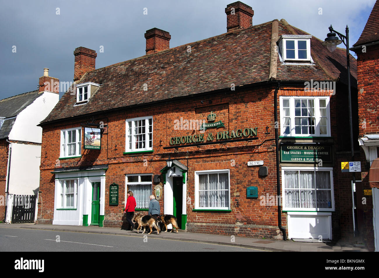 & Dragon Pub, King Street, Potton, Bedfordshire, England, United