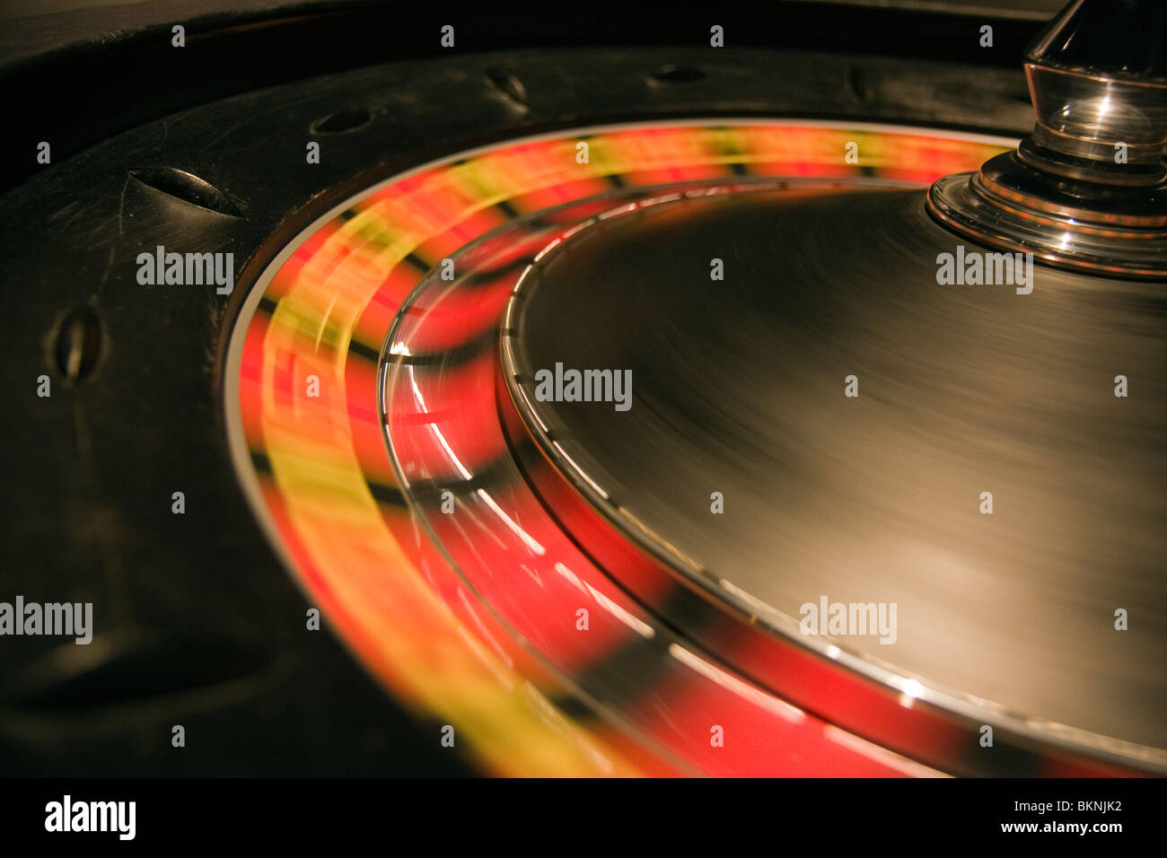 A spinning roulette wheel Stock Photo - Alamy