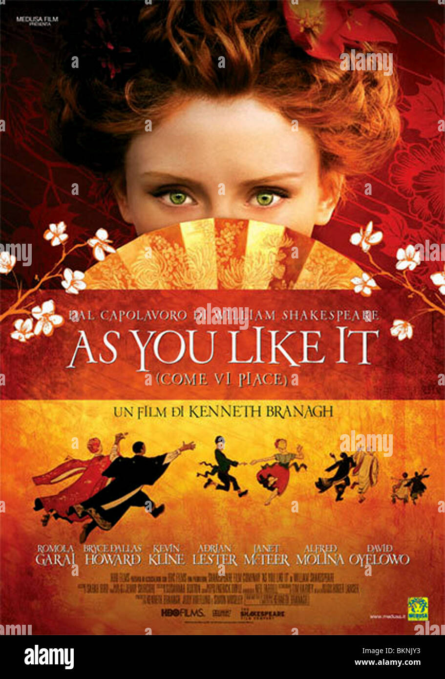 AS YOU LIKE IT (2006) POSTER KENNETH BRANAGH (DIR) ASYU 001P Stock ...