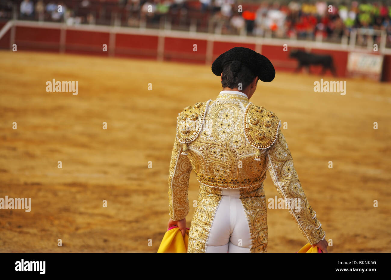 Corrida in Alpedrete, Spain Stock Photo