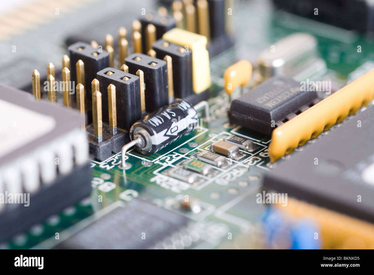 Closeup of electronic circuit board Stock Photo - Alamy