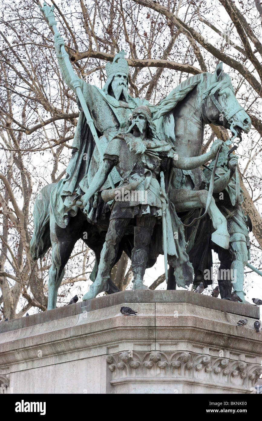 Charlemagne Bronze Statue Paris High Resolution Stock Photography and ...