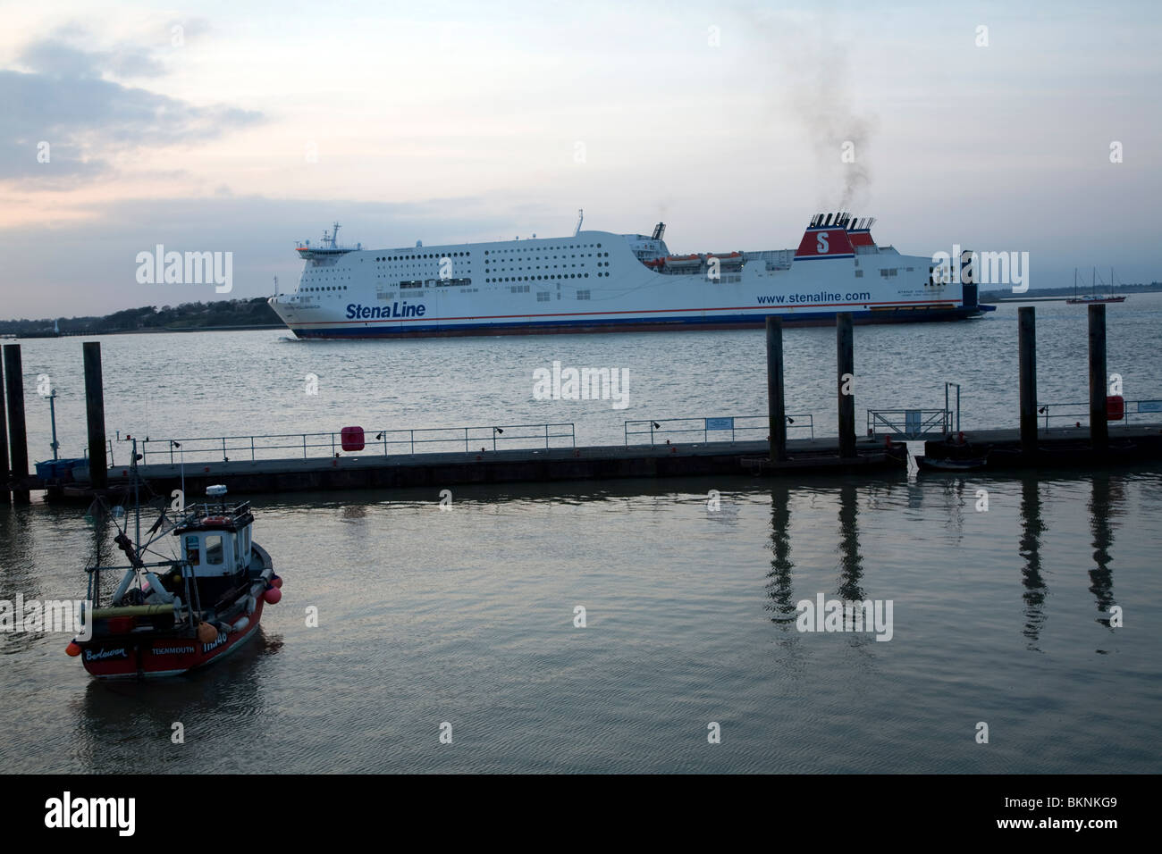 Stena Line ferry arriving, Harwich, Essex Stock Photo Alamy