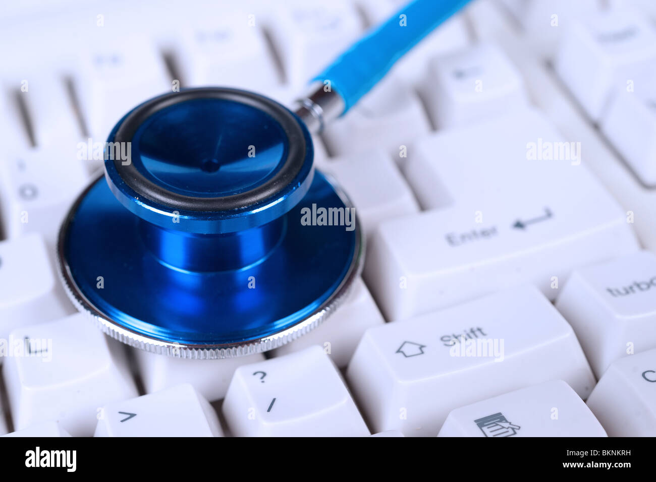 great image of a blue stethoscope Stock Photo - Alamy
