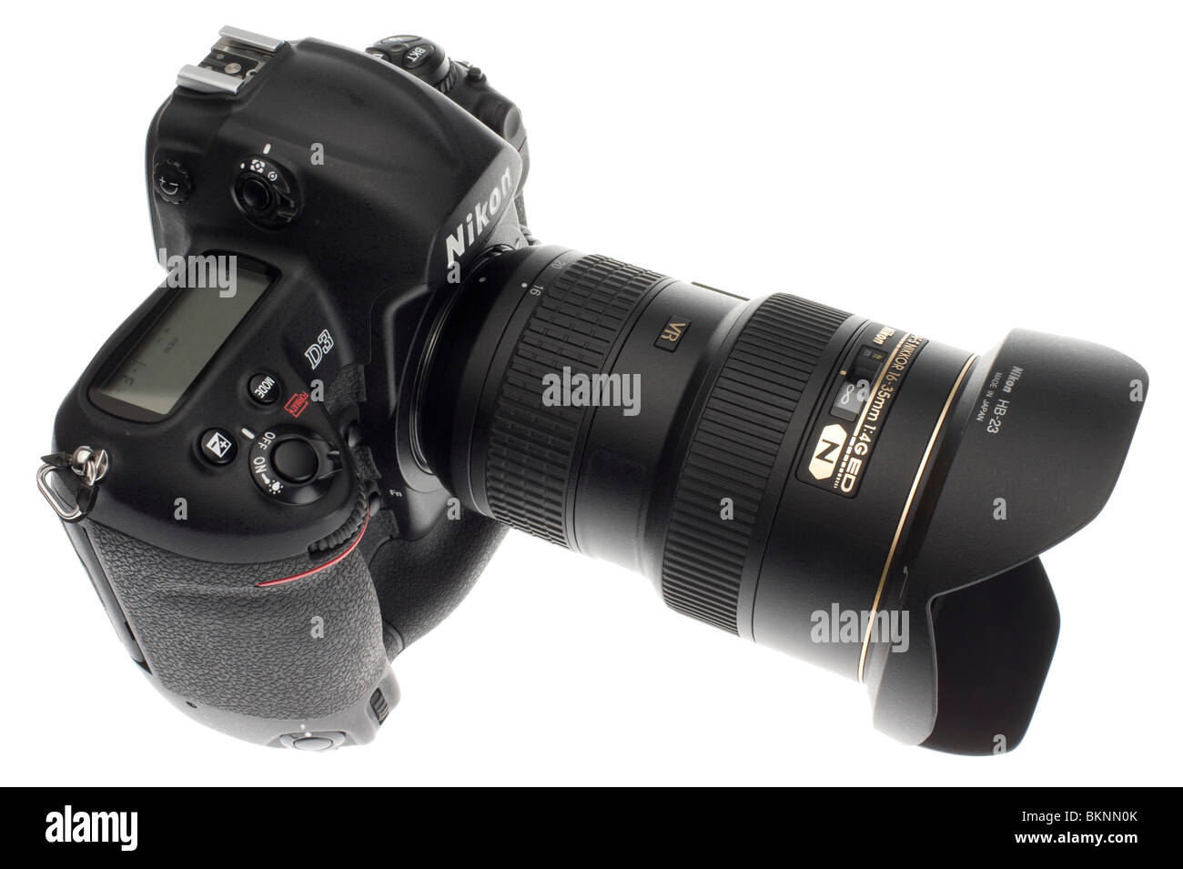 DSLR interchangeable lens - Nikon 16-35mm f/4 VR lens Stock Photo