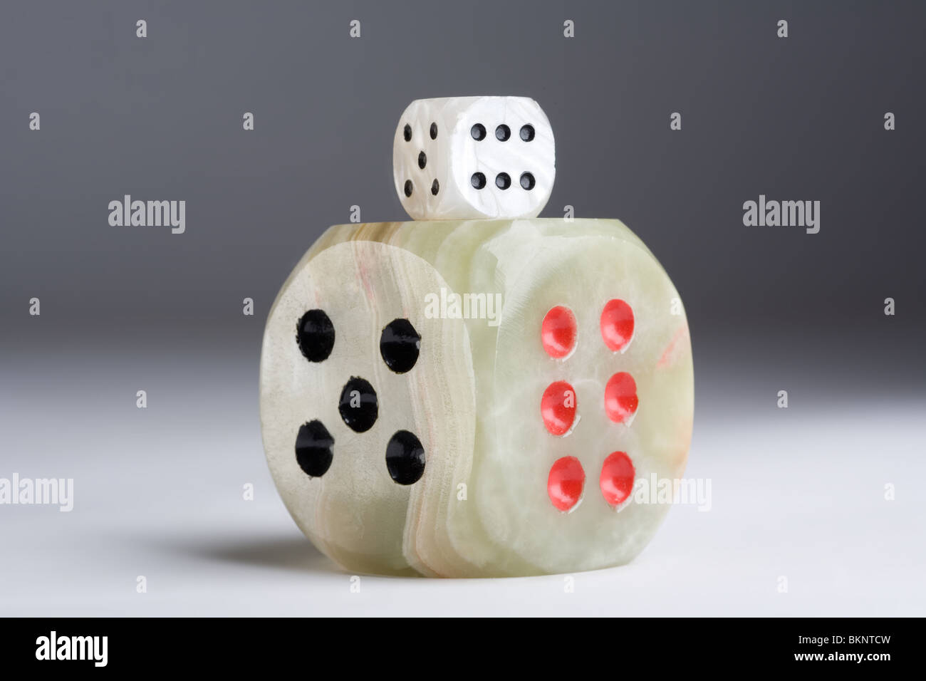 two dice cube, isolated Stock Photo Alamy