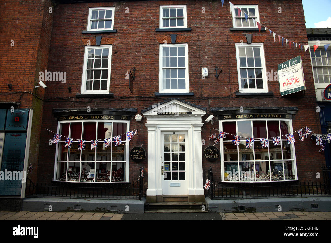 Old shop in the town of Knutsford Cheshire UK Stock Photo