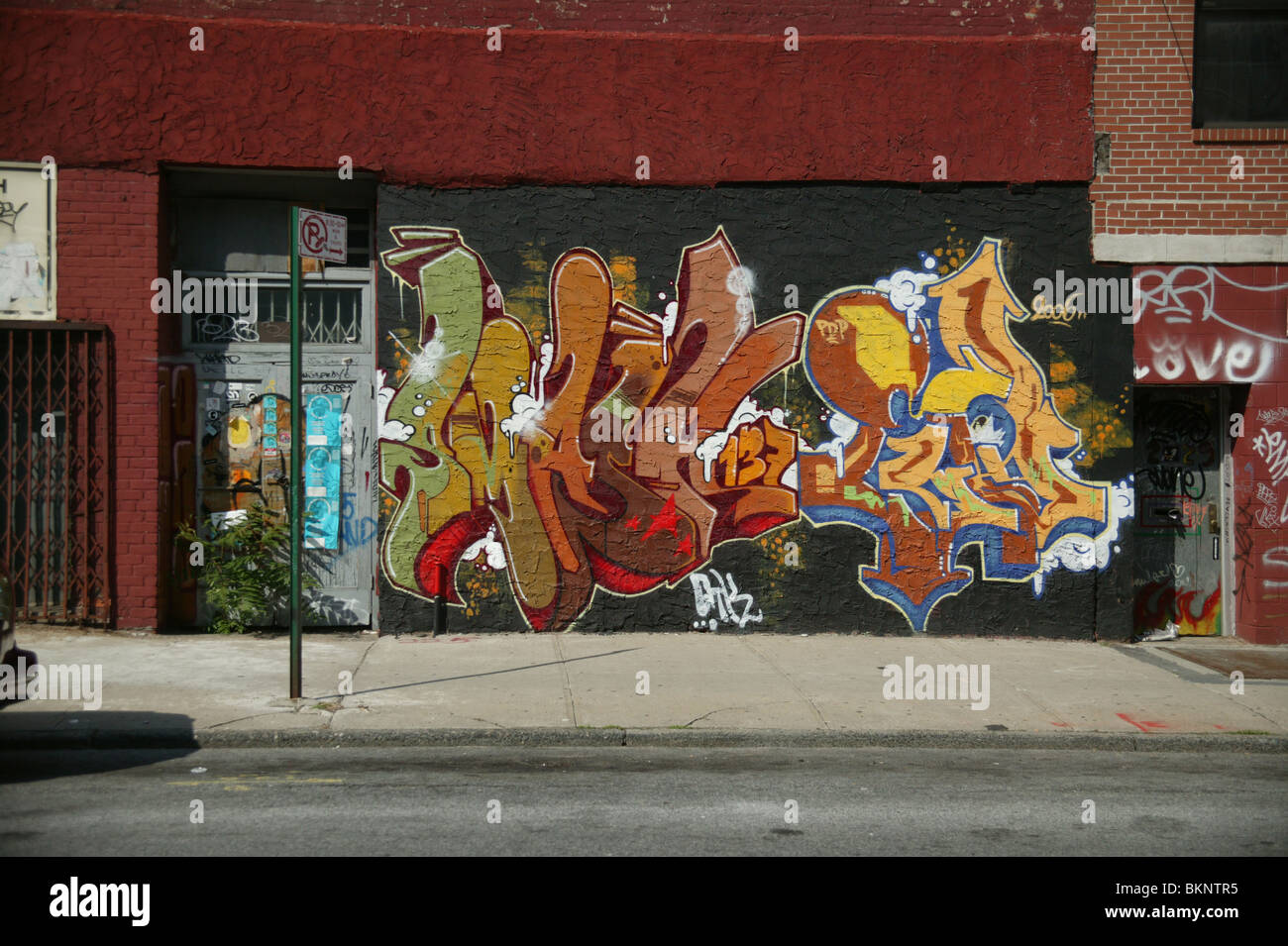 graffiti on wall Stock Photo - Alamy