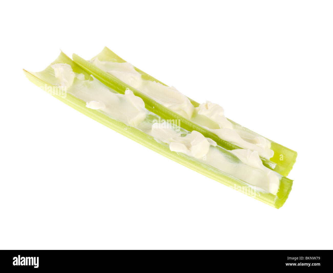 Celery Sticks with Cream Cheese Stock Photo Alamy