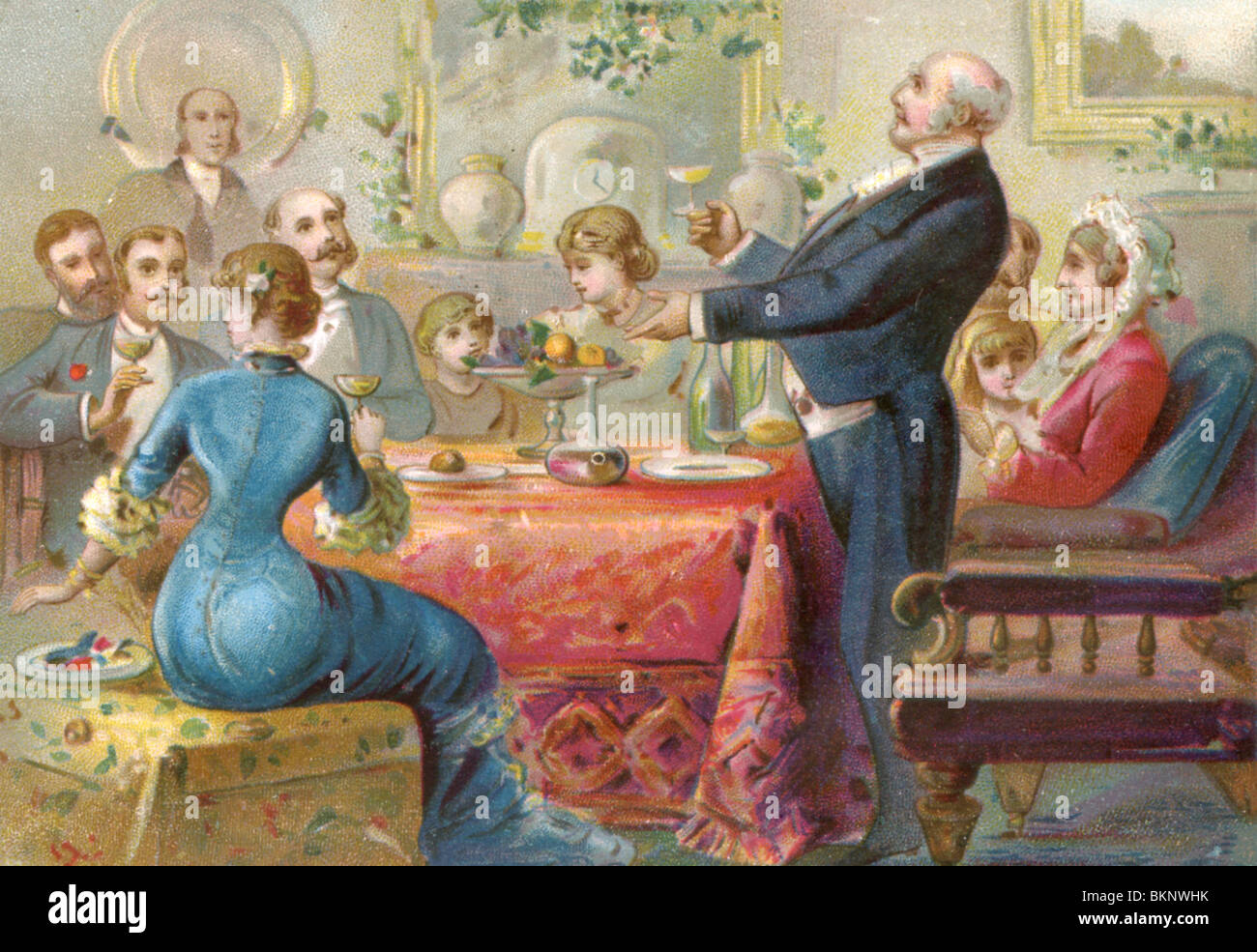 Celebrating with a Lavish Dinner Party Stock Photo Alamy