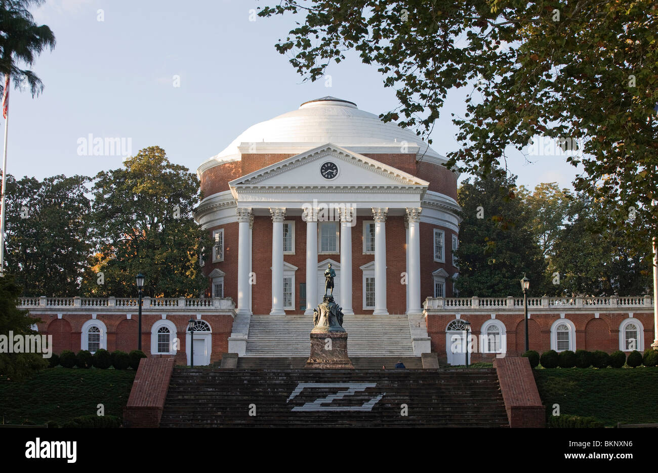 The Rotunda At The University Of Virginia In Charlottesville, VA Stock ...