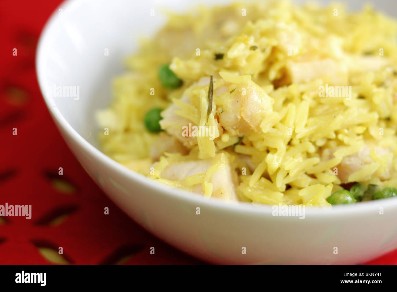 Fresh Healthy Traditional British Breakfast Kedgeree With Smoked Haddock Basmati Rice And Eggs