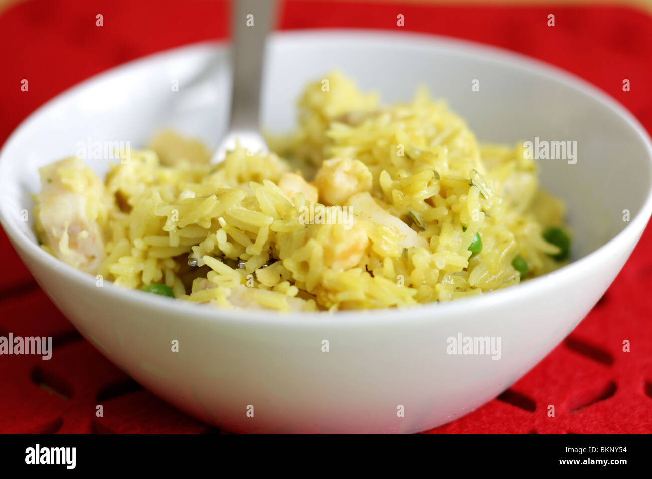 Fresh Healthy Traditional British Breakfast Kedgeree With Smoked Haddock Basmati Rice And Eggs