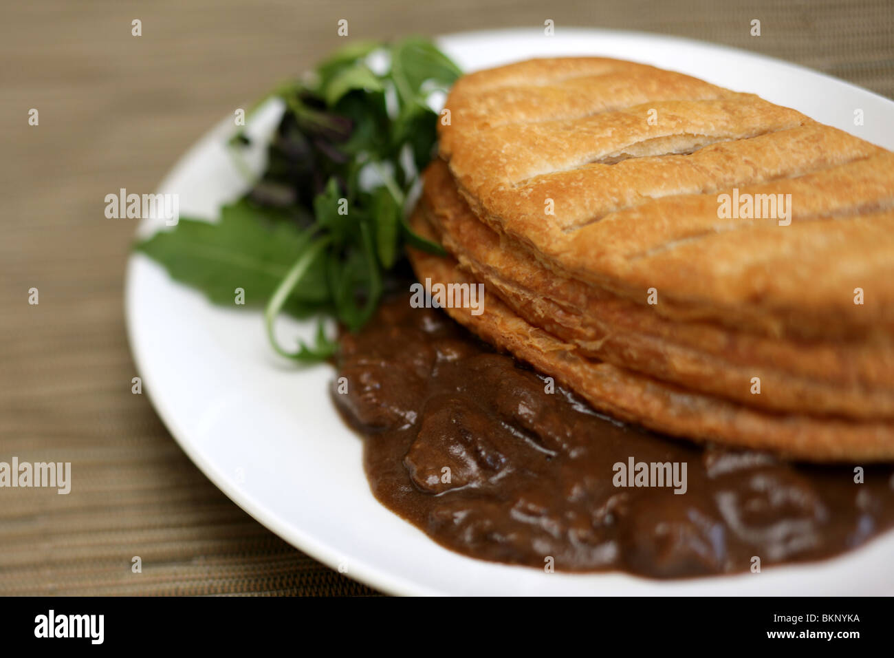 Steak and Ale Top Crust Pie Stock Photo Alamy