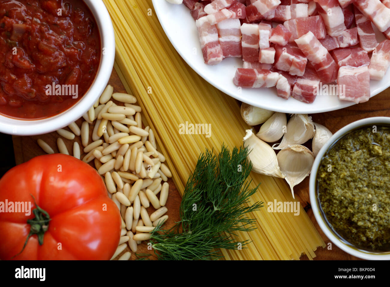 Authentic Fresh Italian Mediterranean Style Cooking Ingredients