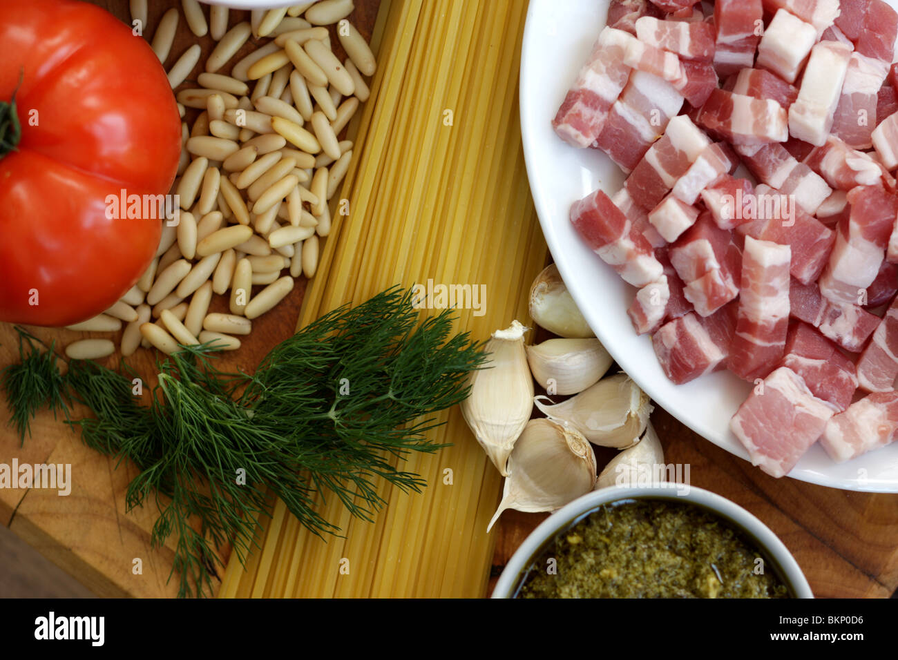Authentic Fresh Italian Mediterranean Style Cooking Ingredients
