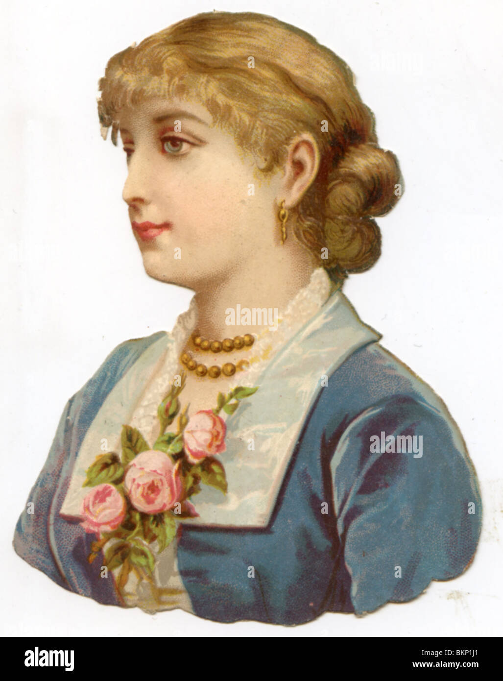 Portrait of a Lady in Decorative Costume Stock Photo - Alamy