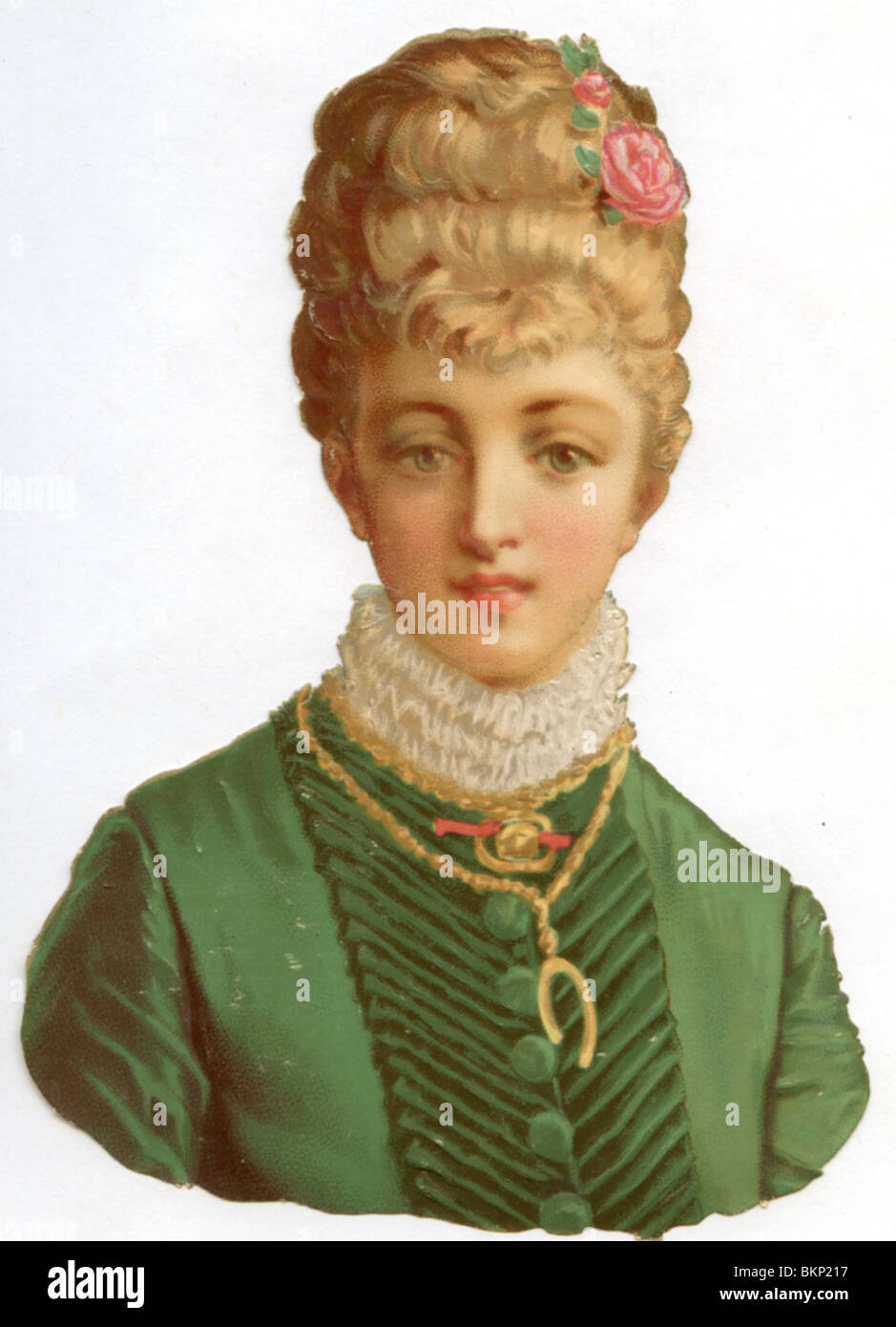 Portrait Of A Lady In Decorative Costume Stock Photo Alamy