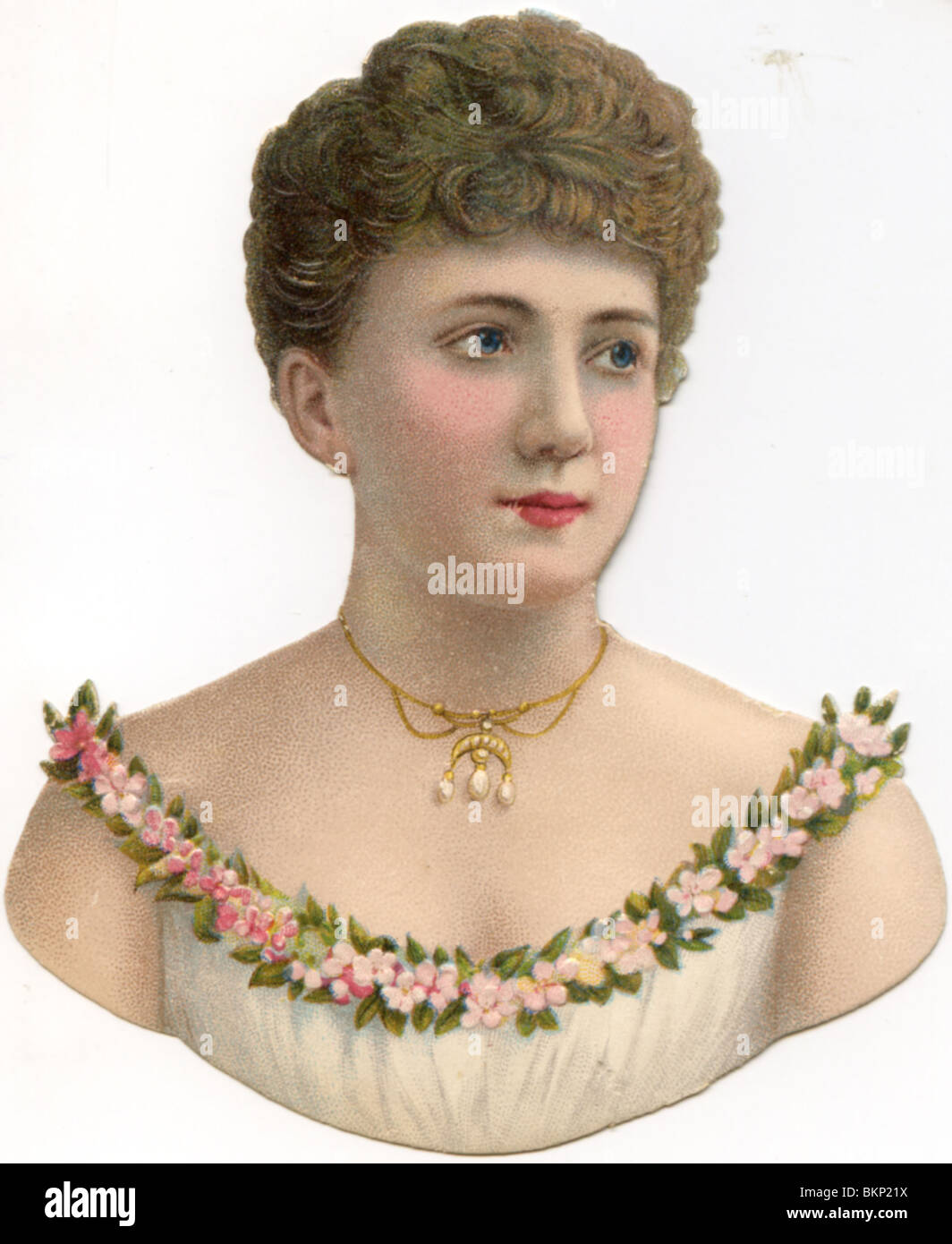 Portrait of a Lady in Decorative Costume Stock Photo - Alamy