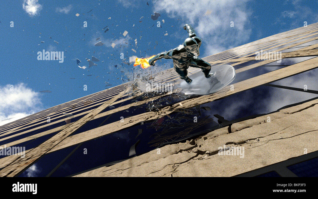 FANTASTIC FOUR: RISE OF THE SILVER SURFER (2007) 4: RISE OF THE SILVER SURFER (ALT) FFSS 001-08 Stock Photo