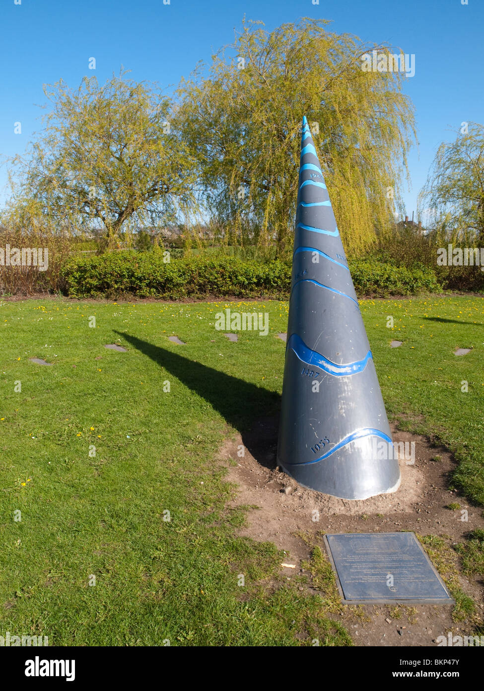 A sundial in Newark, Nottinghamshire England UK Stock Photo