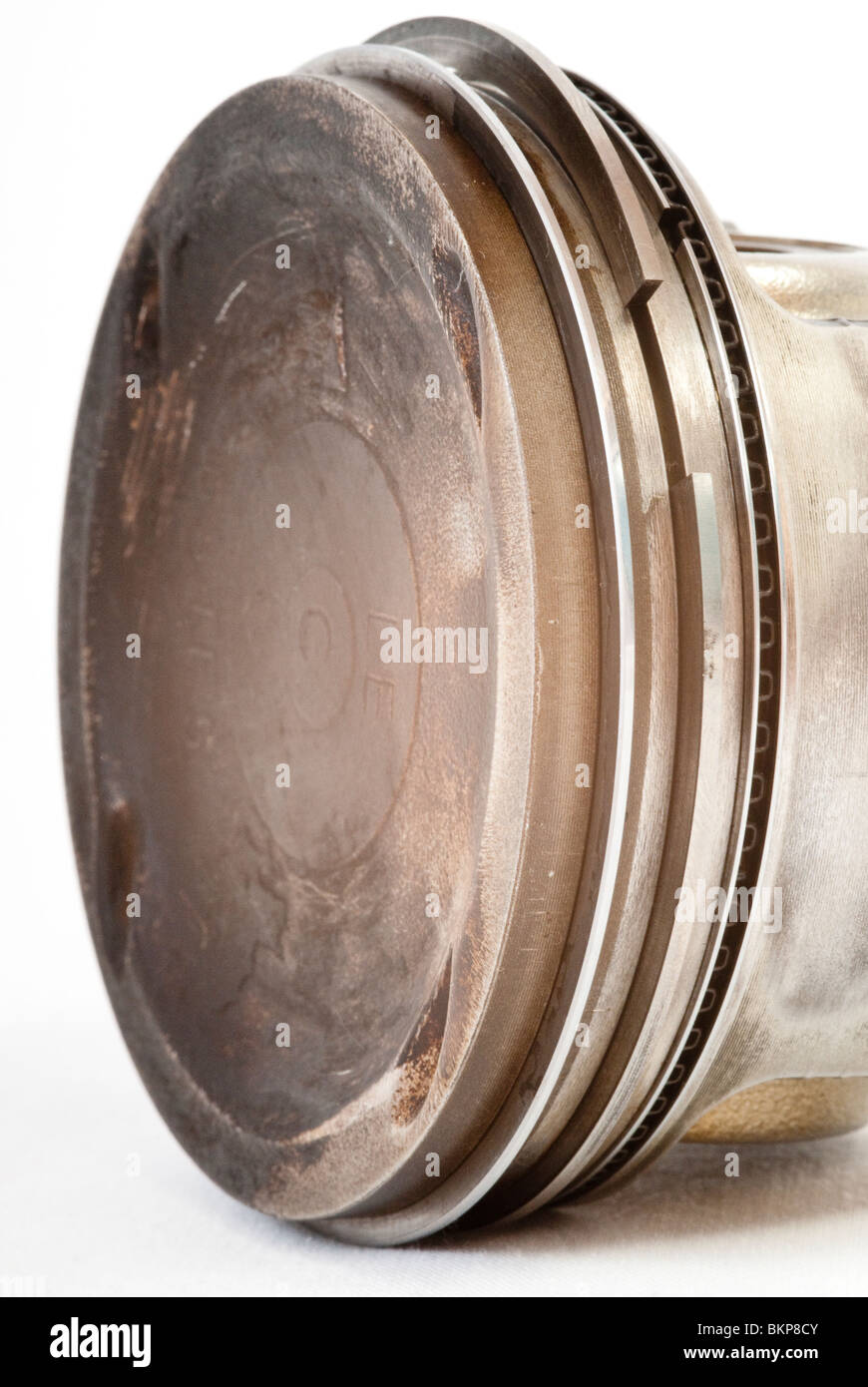 Worn Piston From a Mitsubishi Evo Stock Photo