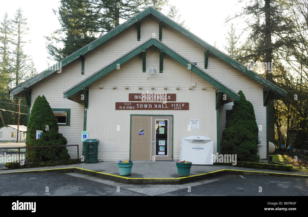 Maple Falls a small town in the Cascades on the Mount Baker Highway